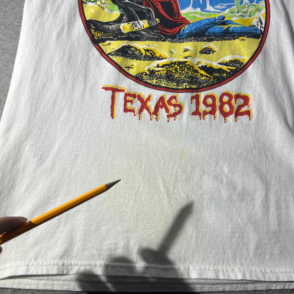 Iron Maiden Texas 1982 The Beast Tames Texas Tee L - Picture 7 of 11
